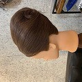 新しいヘアセットの練習！！